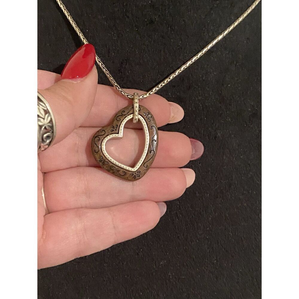 Brighton Metro Reversible Heart Necklace - Picture 4 of 5